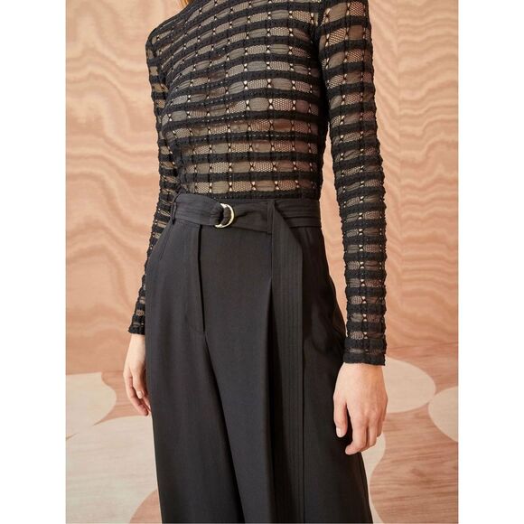 ULLA JOHNSON LYDIA PANTS NOIR SIZE US6 $490 - Picture 4 of 11